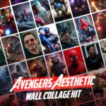Avengers Poster Set - 54 Marvel Superhero Wall Art Collection