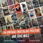 Retro Chic – 54 High-Quality Vintage Posters for a Nostalgic Vibe