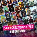 54 Iconic Movie Posters - Classic & Modern Cinema Art Collection