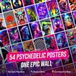 54 Psychedelic Posters - Trippy & Vibrant Wall Art Collection