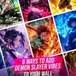 Demon Slayer Posters Set of 6 | Anime Wall Art | 9x12 Inch Room Decor