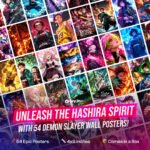 Demon Slayer Poster Set – 54 Mini Anime Posters