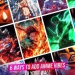 Anime Poster Set of 6 - 9x12 Inches Wall Art for Anime Fans | Unique Anime Characters Decor
