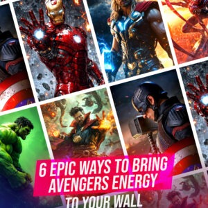Avengers Wall Posters Set of 6 | 12x18 Inches Marvel Superhero Posters