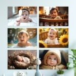 Baby Wall Posters Set of 6 | 18x12 Inches | Cute Baby Room Decor