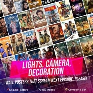 Indian Web Series Poster Set (54) | 4x6 Inch Mini Posters | Fan Art Wall Decor & Gift