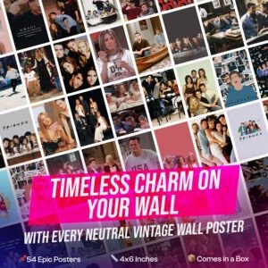 Friends TV Show Poster Set (54) – 4x6" | Wall Art, Dorm Decor, Fan Gift