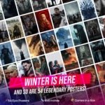 54 Game of Thrones Posters – 4x6" Premium Wall Art | Stark, Targaryen, Jon Snow, Arya & Daenerys