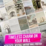 54-Piece Vintage Nature Poster Bundle 4x6 Inch – Rustic Natural Wall Decor & Artistic Floral Prints