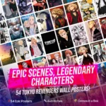 Tokyo Revengers Anime Poster Set (54, 4x6 Inch) | Mini Wall Decor for Room